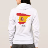 Spanje Vlag binnen kaart Souvenir Design Hoodie (Achterkant)