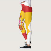 Spanje Vlag binnen kaart Souvenir Design Leggings (Links)