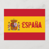 spanje vlag briefkaart (Voorkant)