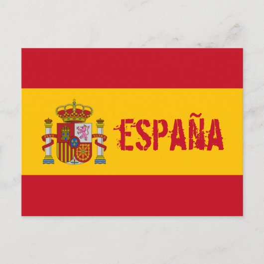 spanje vlag briefkaart (Voorkant)