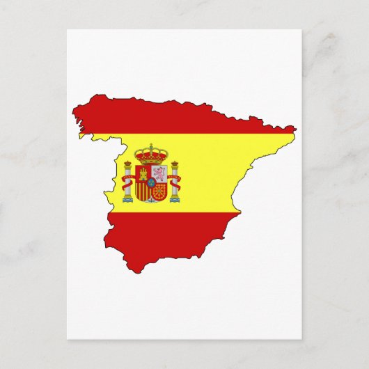 Spanje-vlag Briefkaart (Voorkant)