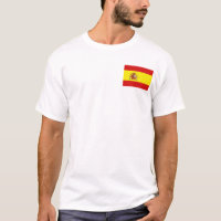 Spanje vlag en kaart T-Shirt