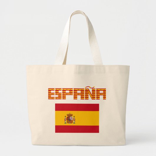 Spanje - vlag / España - Bandera Grote Tote Bag (Voorkant)