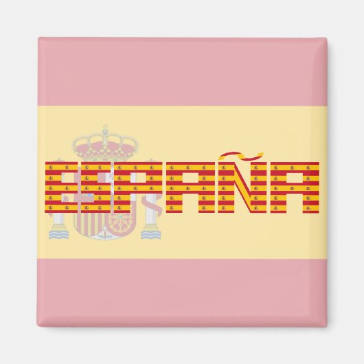 Spanje - vlag / España - Bandera Magneet (Voorkant)