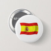 Spanje Vlag Knop Ronde Button 5,7 Cm (Voorkant /achterkant)