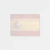 Spanje vlag op oude houten graan post-it® notes (Voorkant)