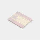 Spanje vlag op oude houten graan post-it® notes (Schuin)