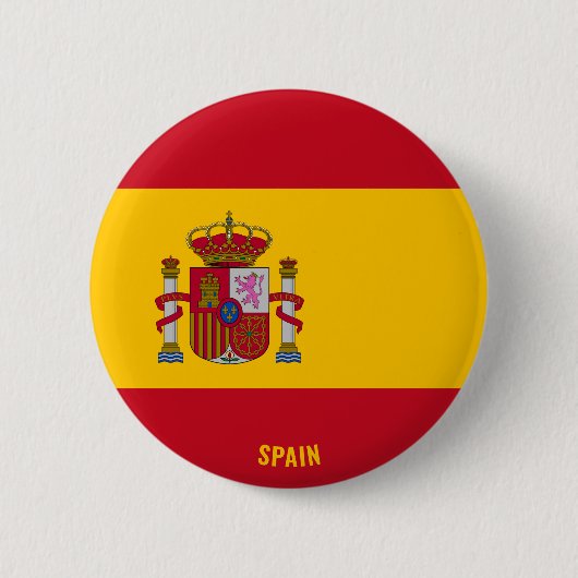 Spanje vlag Patriotic Ronde Button 5,7 Cm (Voorkant)