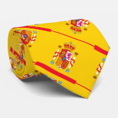 Spanje vlag patroon stropdas (Opgerold)