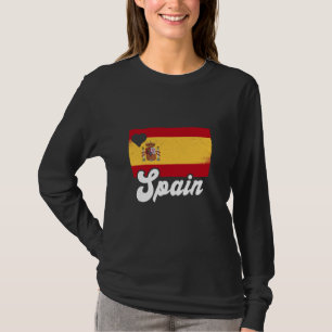 Spanje Vlag Pride Heart España Trotse Spaanse root T-shirt