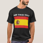 Spanje Vlag Spaans Football Voetbal Patriottisch T-shirt (Voorkant)