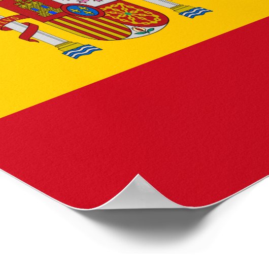 Spanje Vlag Spaans Land Pride Home Etniciteit Poster (Hoek)