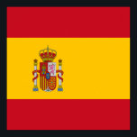 Spanje Vlag Spaans Land Pride Home Etniciteit Poster<br><div class="desc">Spaanse vlag muur kunst voor mannen, vrouwen, en kinder.</div>