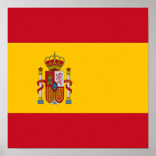 Spanje Vlag Spaans Land Pride Home Etniciteit Poster