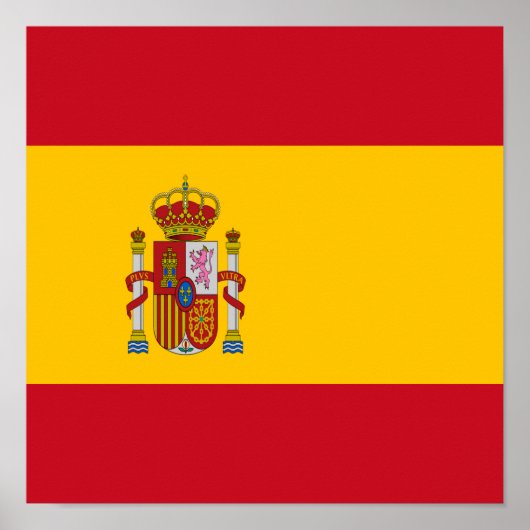 Spanje Vlag Spaans Land Pride Home Etniciteit Poster (Voorkant)