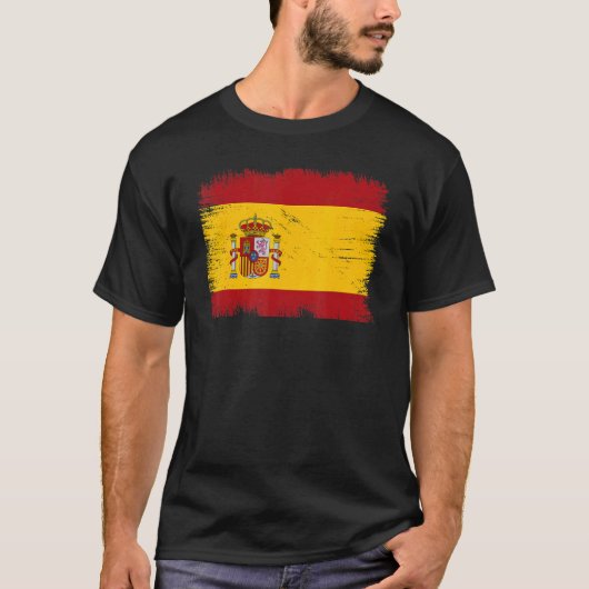 Spanje vlag Spaanse onafhankelijkheidsdag T-shirt (Voorkant)