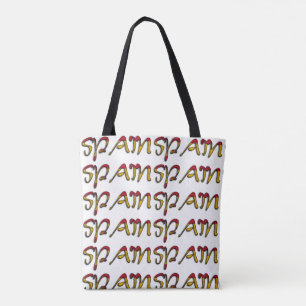 Spanje vlag Typografie Europese landenlabel Tote Bag