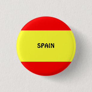 Spanje: Vlag van Spaanse Button/Lapel Pin Ronde Button 3,2 Cm