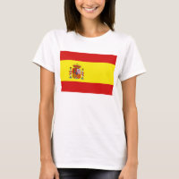 Spanje vlag x kaart T-Shirt