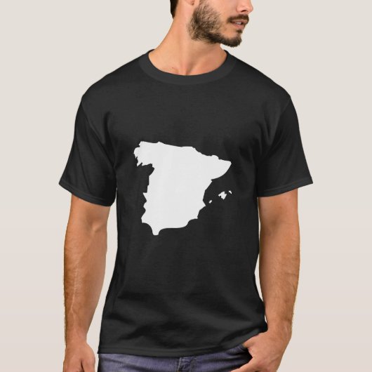 Spanje - Vlaggenkaart - Spanje T-shirt (Voorkant)