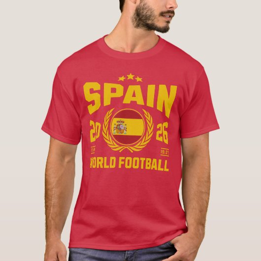 Spanje Voetbal 2026 T-shirt (Voorkant)