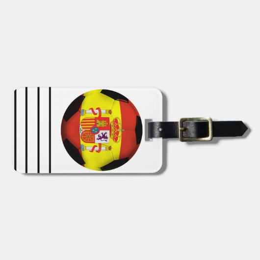Spanje Voetbal Bagagelabel (Voorkant horizontaal)