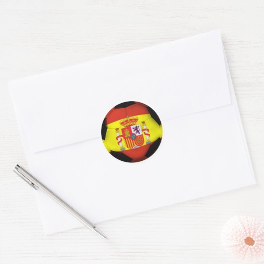 Spanje Voetbal Bal Sporten Ronde Sticker (Envelop)