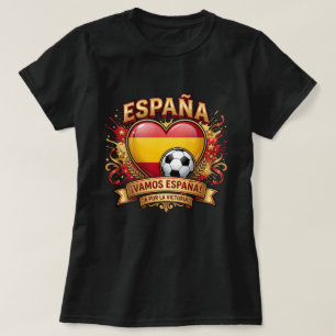 Spanje Voetbal Fan T-shirt - Vamos España Voetbal 