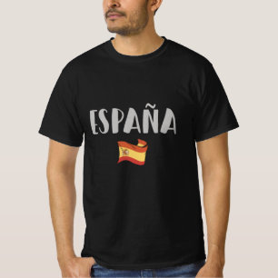 Spanje Voetbal Fan T-shirt Vlag