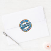Spanje voetbal kampioenen logo. ronde sticker (Envelop)