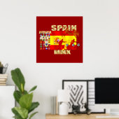 Spanje Voetbal Poster (Thuiskantoor)