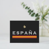 Spanje Voetbal Shirt Football Fan Briefkaart (Staand voorkant)