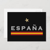 Spanje Voetbal Shirt Football Fan Briefkaart (Voorkant / Achterkant)