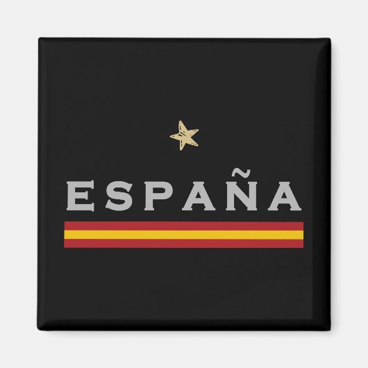 Spanje Voetbal Shirt Football Fan Magneet (Voorkant)