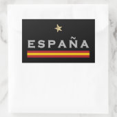 Spanje Voetbal Shirt Football Fan Rechthoekige Sticker (Tas)