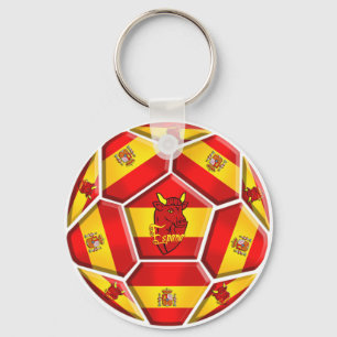 Spanje Voetbal Sleutelhanger