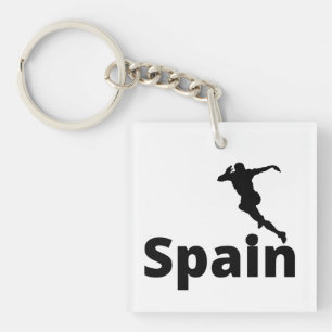 Spanje Voetbal Sleutelhanger