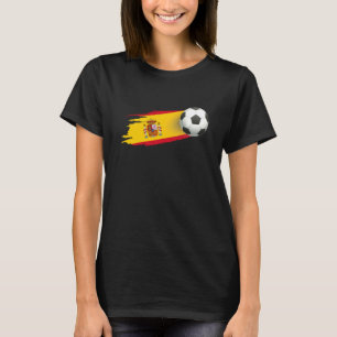 Spanje Voetbal Spanje Vlag Jersey Spaans voetbal T-shirt