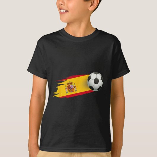 Spanje Voetbal T-Shirt Spanje Vlag Jersey - Spaans (Voorkant)
