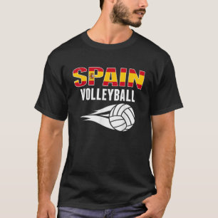 Spanje Volleybal Fans Jersey Spaanse Vlag Zomer S T-shirt