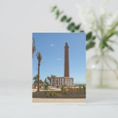 Spanje - Vuurtoren bij Maspalomas - Gran Canaria Briefkaart (Staand voorkant)