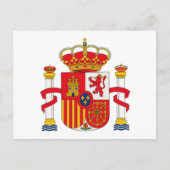 Spanje Wapenmunt Briefkaart (Voorkant)
