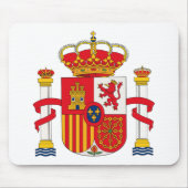 Spanje Wapenmunt Mousepad Muismat (Voorkant)