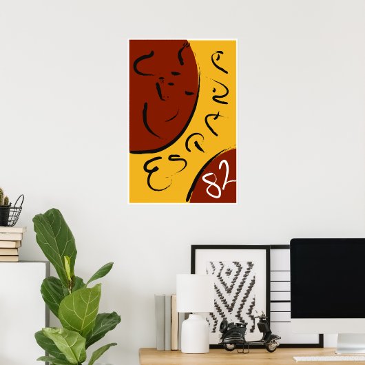 Spanje Wereldbeker 1982 Poster (Thuiskantoor)