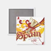 Spanje Wereldbeker 2010 Magneet (Voorkant / Achterkant)
