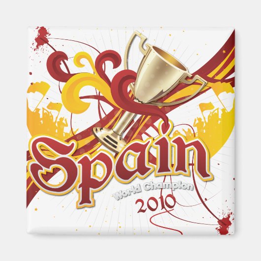 Spanje Wereldbeker 2010 Magneet (Voorkant)