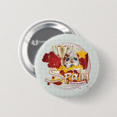 Spanje Wereldbeker 2010 Ronde Button 5,7 Cm (Voorkant /achterkant)