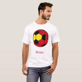 Spanje Wereldbeker Voetbal Soccer T-Shirt (Voorkant volledig)