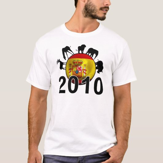 Spanje World 2010 T-shirt (Voorkant)