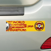 Spanje World Champions Grunge 2010 Gift Bumpersticker (Op auto)